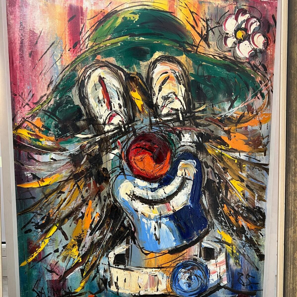 Öl-Gemälde Clown - Salman